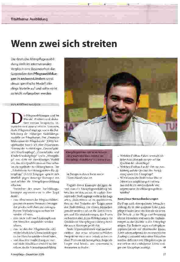Vorschauseite 1: Wenn zwei sich streiten