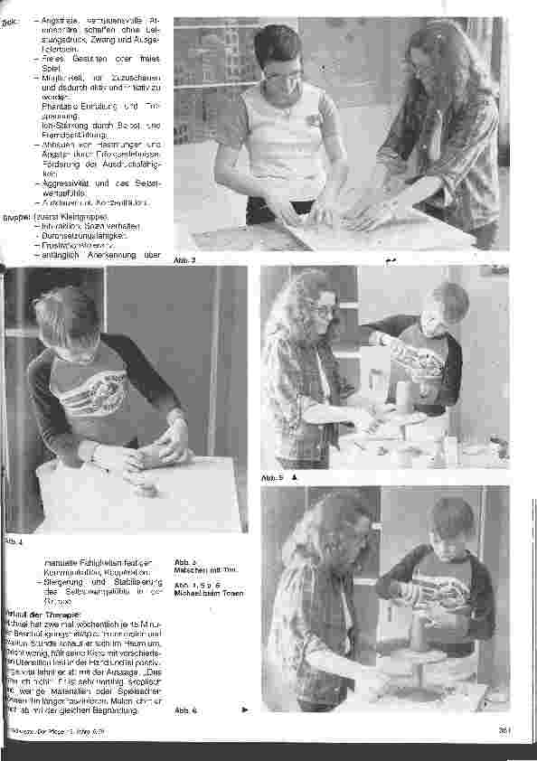 Vorschauseite 4: Berufsgruppendarstellung in der Kinderund Jugendpsychiatrie 5. Folge: Beschäftigungstherapie