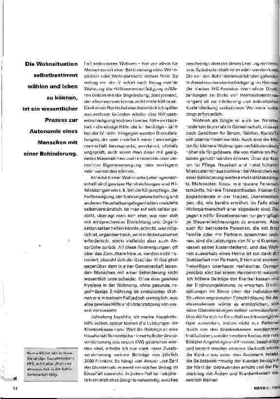 Vorschauseite 3: Selbstbestimmt wohnen