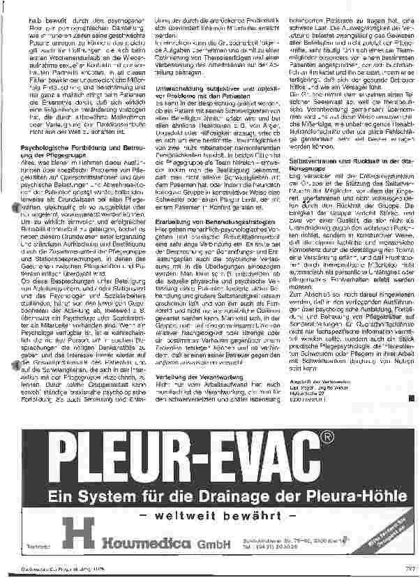 Vorschauseite 4: Psychologische Ausbildung, Fortbildung und Betreuung des Pflegepersonals einer Abteilung für Querschnittgelähmter