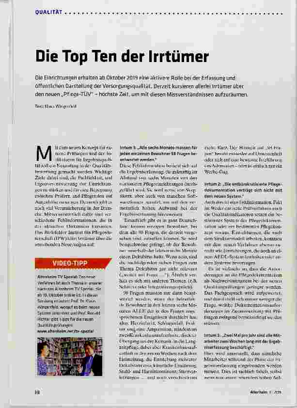 Vorschauseite 1: Die Top Ten der Irrtümer