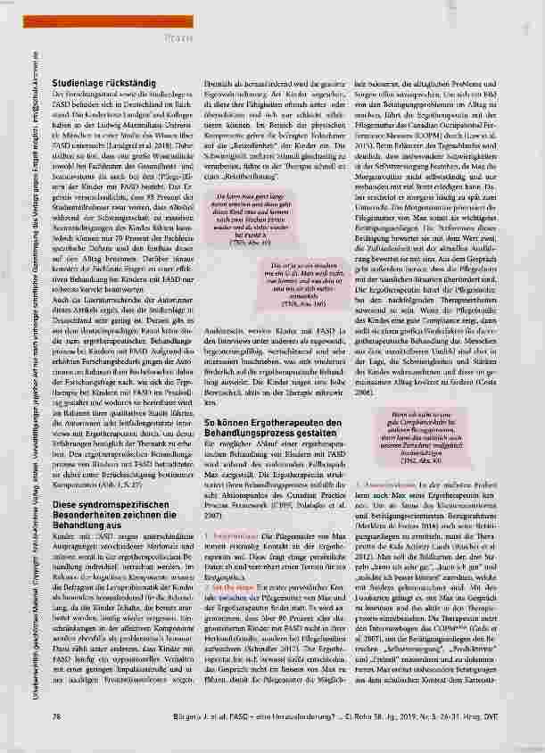 Vorschauseite 3: FASD eine Herausforderung?