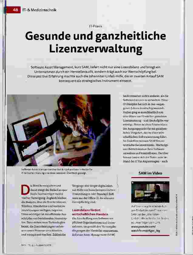 Vorschauseite 1: Gesunde und ganzheitliche Lizenzverwaltung