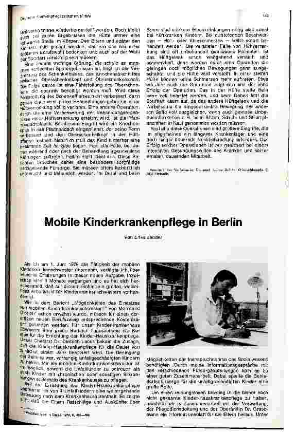Vorschauseite 1: Mobile Kinderkrankenpflege in Berlin