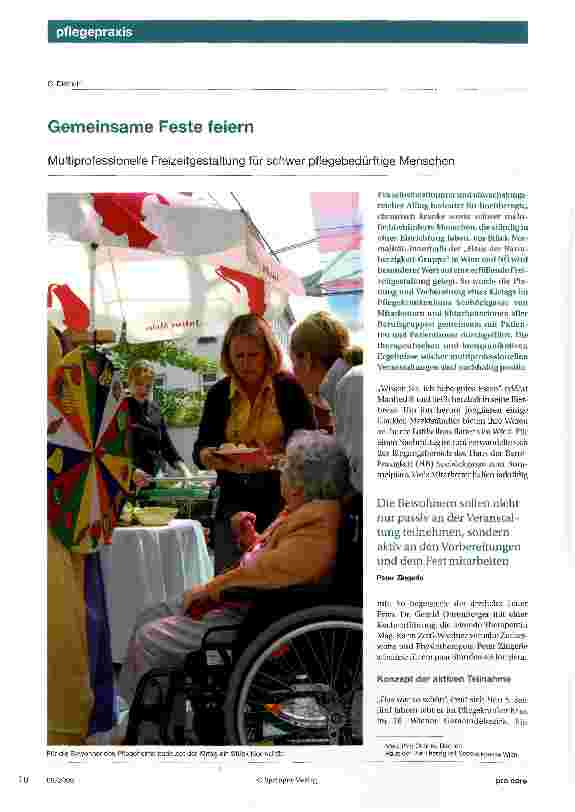 Vorschauseite 1: Gemeinsame Feste feiern