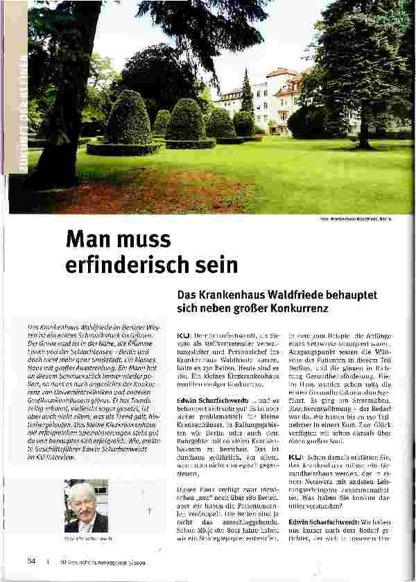 Vorschauseite 1: Man muss erfinderisch sein
