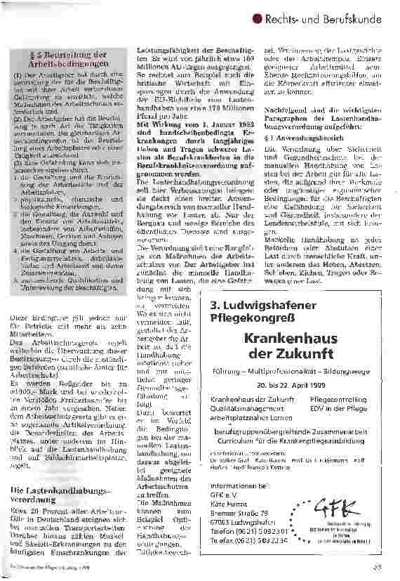 Vorschauseite 2: Was bedeutet das neue Arbeitsschutzgesetz für die Pflege?