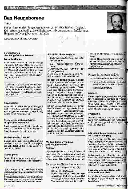 Vorschauseite 1: Das Neugeborene Teil 3