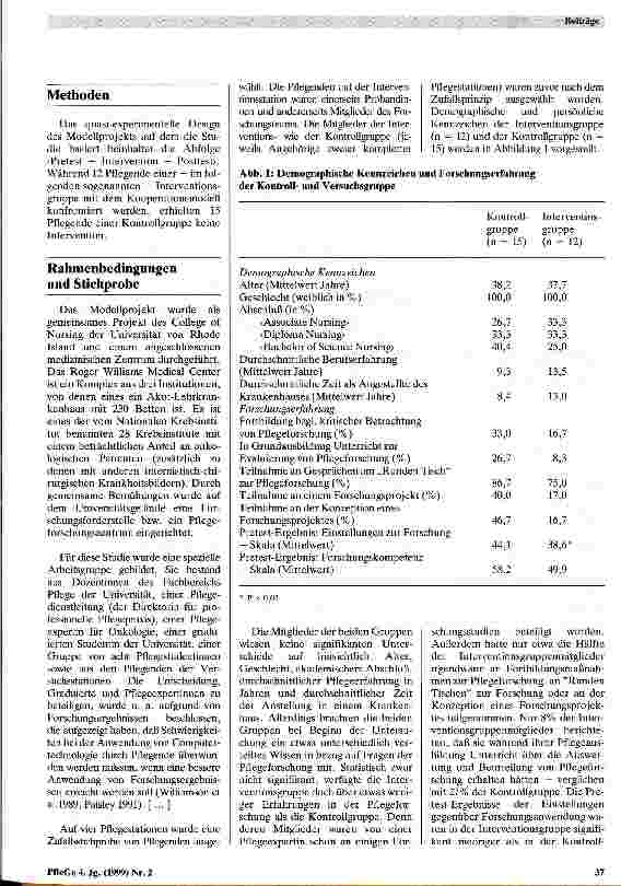 Vorschauseite 5: Veränderung der Schmerz-Einschätzungspraxis von Pflegenden: Ein Ansatz kooperativer Forschungsanwendung