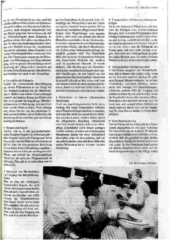 Vorschauseite 3: Nähe und Distanz - Schamgefühl und Ekel Pflege, eine intime grenzüberschreitende Dienstleistung
