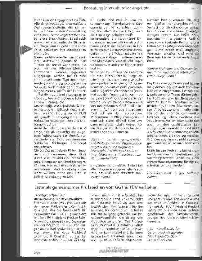 Vorschauseite 2: Über die Bedeutung interkultureller Angebote in der Altenhilfe
