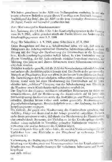 Vorschauseite 2: 16 Jährige in den Krankenpflegeschulen?