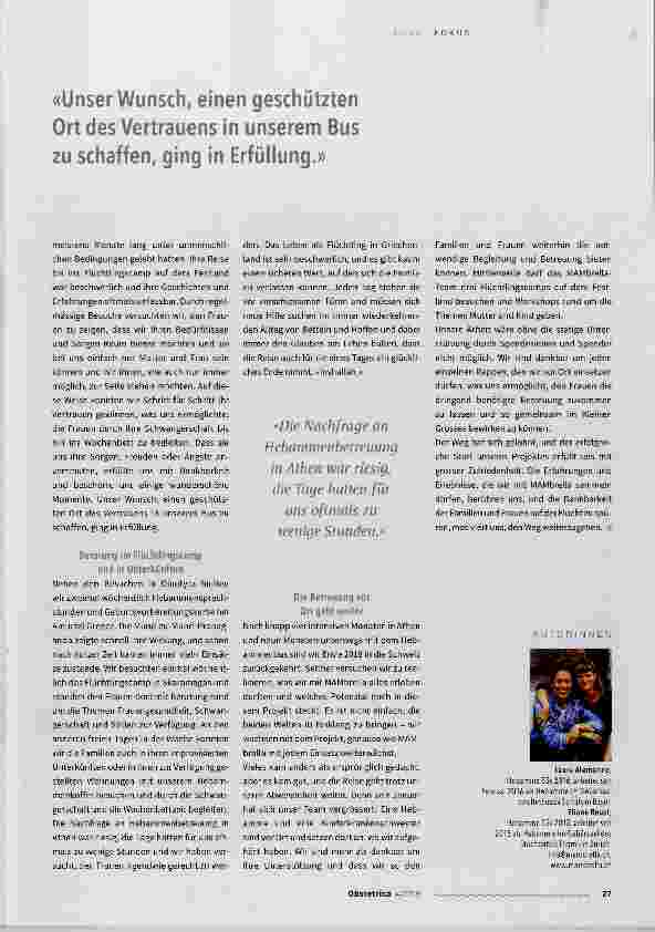 Vorschauseite 4: Seelenbalsam für flüchtende Mütter und Kinder