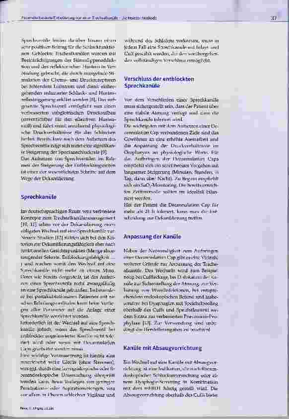 Vorschauseite 3: Parameterbasierte Entwöhnung von einer Trachealkanüle Die Mainzer Methode