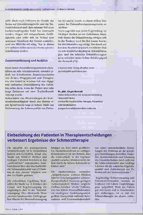 Vorschauseite 5: Parameterbasierte Entwöhnung von einer Trachealkanüle Die Mainzer Methode
