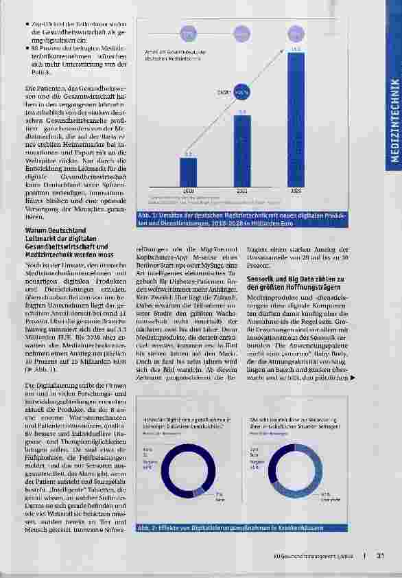 Vorschauseite 2: Gesundheit 4.0 Chancen der Digitalisierung in der Gesundheitswirtschaft