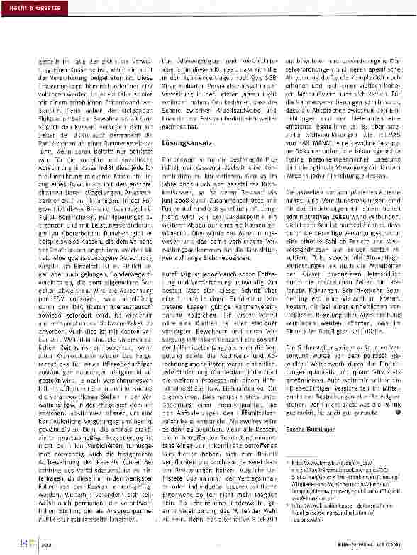 Vorschauseite 3: Der „Inko-WahnsinnSo unterschiedlich sich die Leistungen der Krankenkassen darstellen, so verschieden sind auch die Modalitäten der Abrechnung.