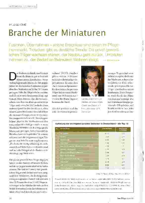 Vorschauseite 1: Branche der Miniaturen