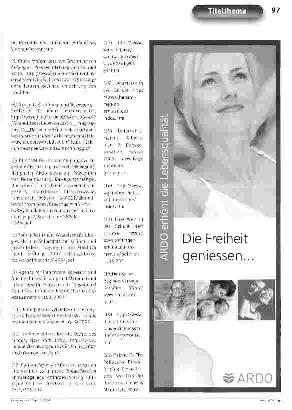 Vorschauseite 6: Projekt SchuleStillen und Säuglingsernährung als Thema im Schulunterricht