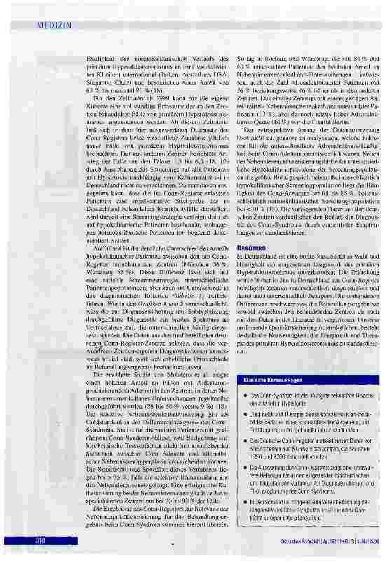 Vorschauseite 6: Diagnostik und Therapie des primären Hyperaldosteronismus