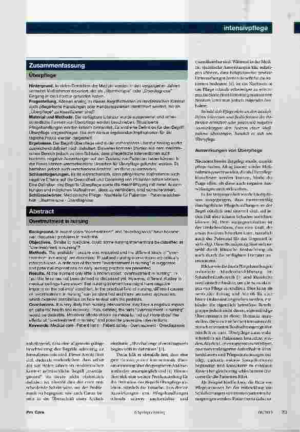 Vorschauseite 4: Überpflege - kann negative Folgen haben