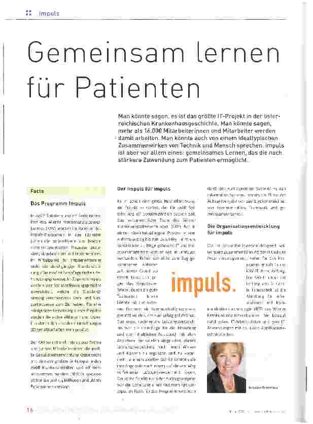 Vorschauseite 1: Gemeinsam Lernen für Patienten