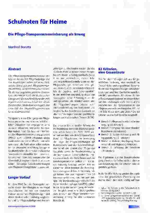 Vorschauseite 1: Schulnoten für Heime