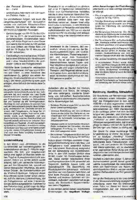 Vorschauseite 2: Pädiatrische Intensivpflege: Erkenntnisse der Umgebungsneonatologie - Konsequenzen für die Pflege auf der Intensivstation -