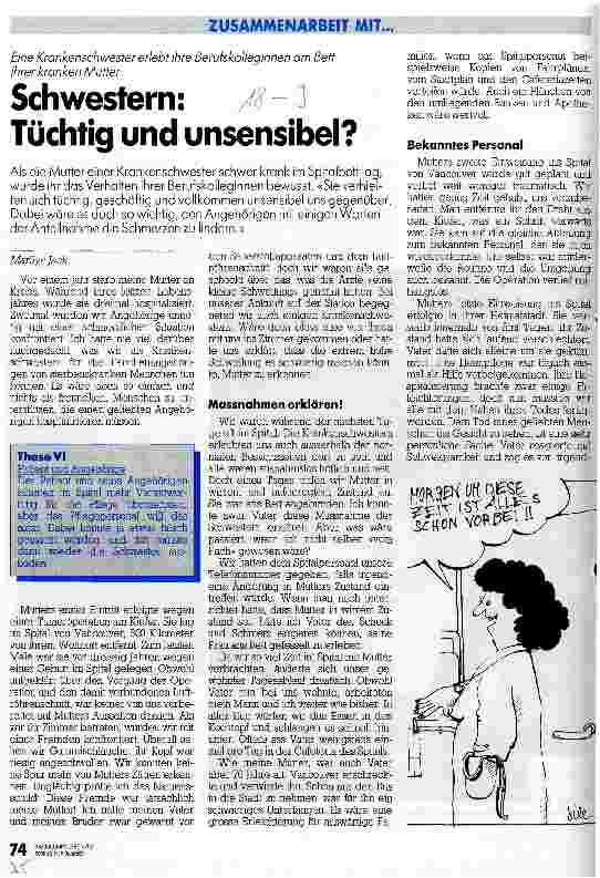 Vorschauseite 1: Schwestern: Tüchtig und unsensibel?