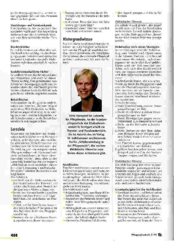 Vorschauseite 2: Kinästhetik akiviert Patientenressourcen und schont die Pflegenden