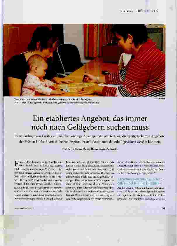 Vorschauseite 1: Ein etabliertes Angebot, das immer noch nach Geldgebern suchen muss