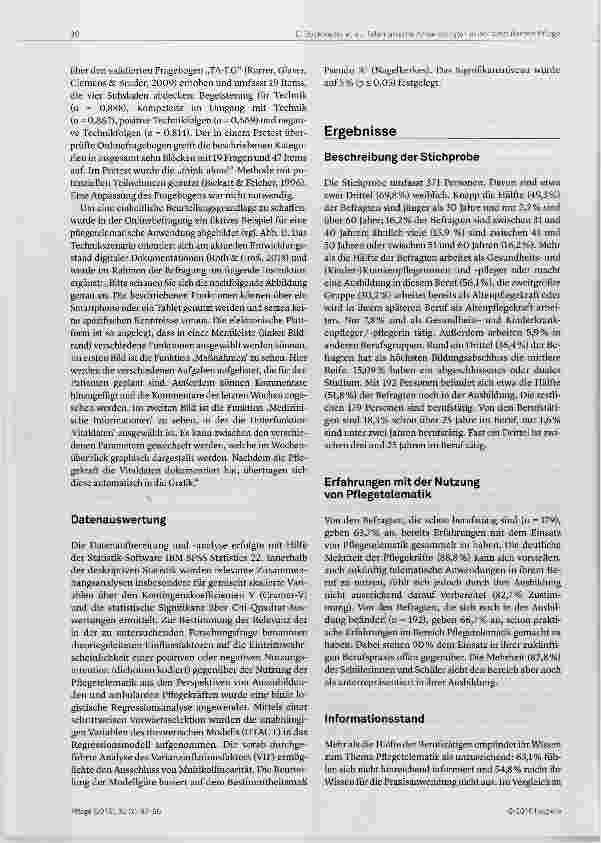 Vorschauseite 4: Telematische Anwendungen in der ambulanten Pflege: Die Perspektive von Pflegekräften