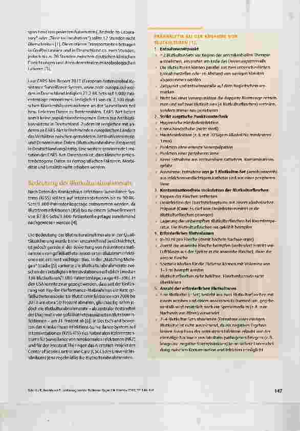 Vorschauseite 2: Leitliniengerechte Blutkulturdiagnostik