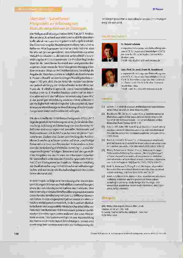 Vorschauseite 3: Leitliniengerechte Blutkulturdiagnostik