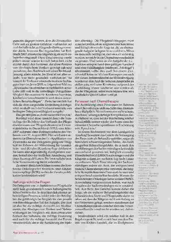 Vorschauseite 2: Intravenöse Applikation von Chemotherapie durch Pflegepersonal