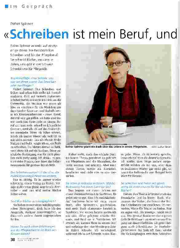 Vorschauseite 1: Schreiben ist mein Beruf, und daran halte ich fest