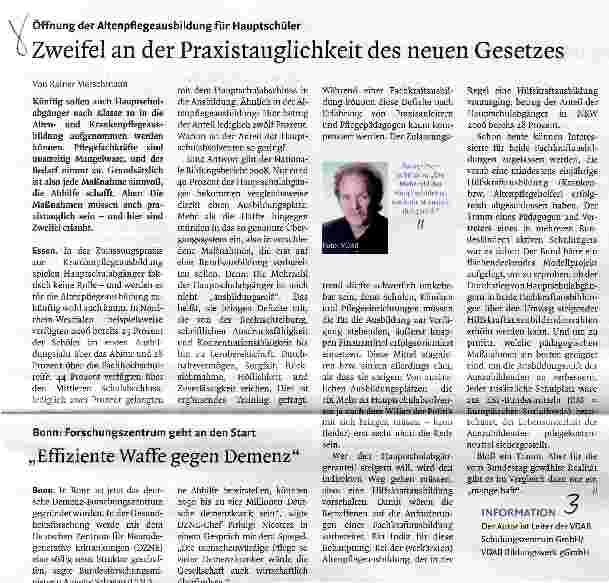 Vorschauseite 1: Zweifel an der Praxistauglichkeit des neuen Gesetzes