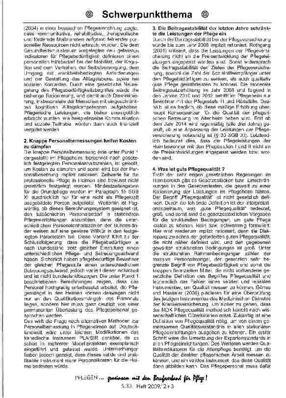 Vorschauseite 2: Warum sind die Rahmenbedingungen in der stationären Altenpflege kontraproduktiv, um gute Pflege zu leisten?