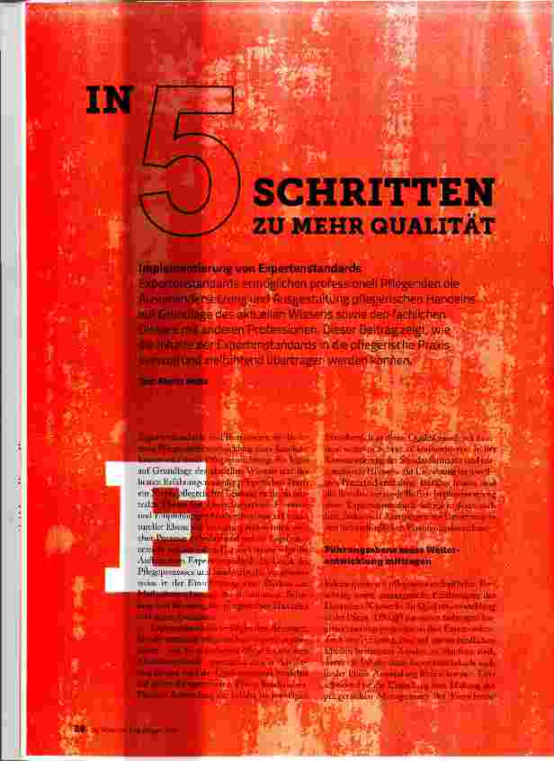 Vorschauseite 1: IN 5 SCHRITTEN zu MEHR QUALITÄT