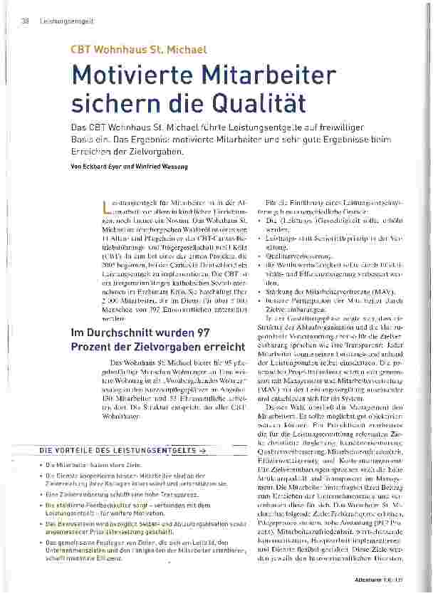 Vorschauseite 1: Motivierte Mitarbeiter sichern die Qualität
