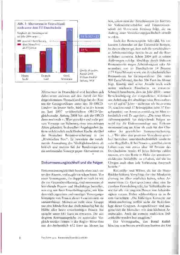 Vorschauseite 2: Armut, Alter und Gesundheit heute