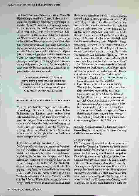 Vorschauseite 2: Selbsthilfe Naturheilkundliche Schmerztherapie