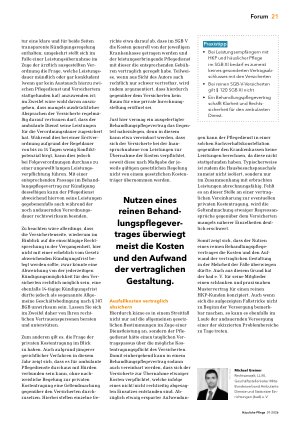 Vorschauseite 2: Behandlungspflegevertrag schafft Klarheit