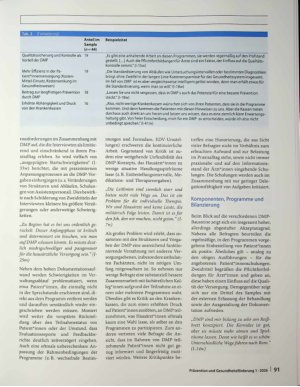 Vorschauseite 6: Disease-Management-Programme: Haben sie die Prävention in der Primär versorgung vorangebracht?