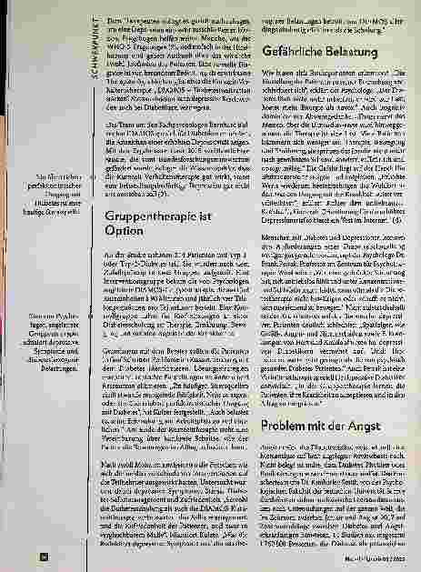 Vorschauseite 3: Diabetes und Depression - ein Teufelskreis