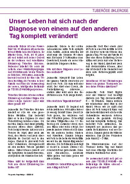 Vorschauseite 1: Unser Leben hat sich nach der Diagnose von einem auf den anderen Tag komplett verändert!