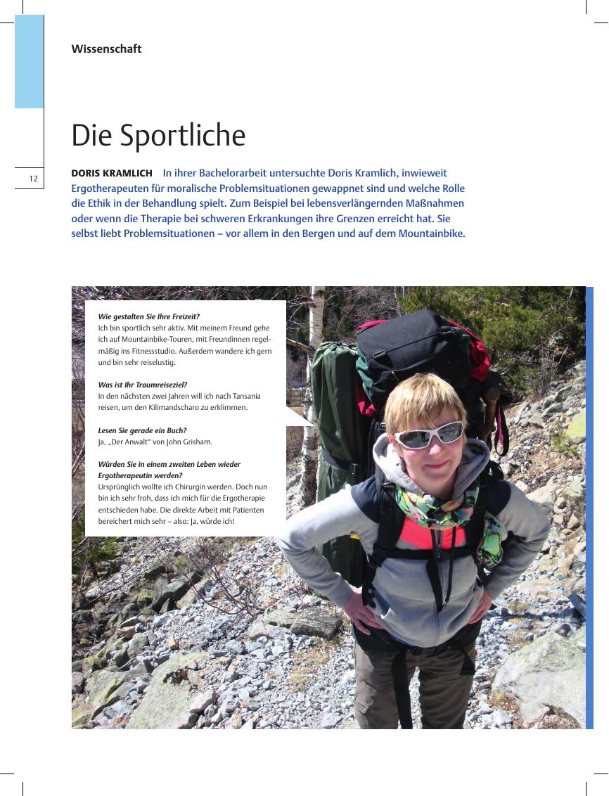 Vorschauseite 1: Doris Kramlich ? Die Sportliche