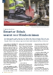 Vorschauseite 1: Tragbare Elektronik smarter Schuh warnt vor Hindernissen.