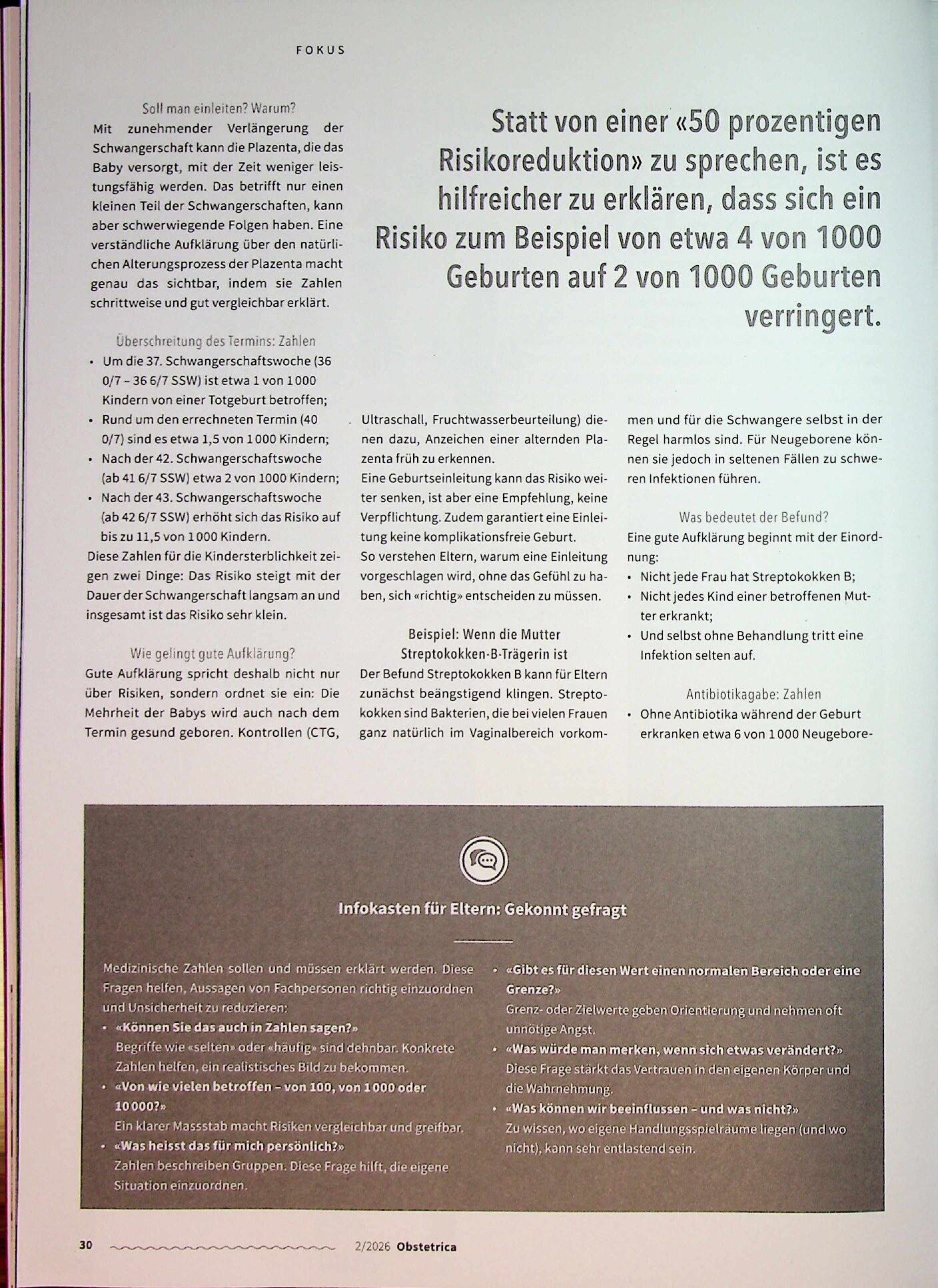 Vorschauseite 3: Halbiertes oder doppeltes Risiko? Medizinische Zahlen richtig lesen