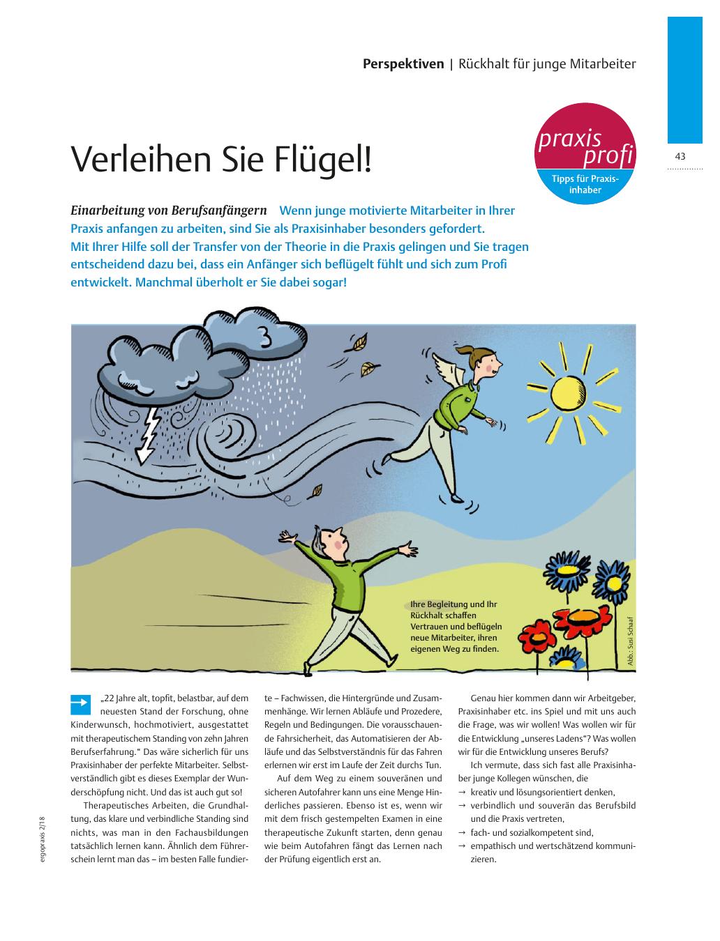 Vorschauseite 1: Einarbeitung von Berufsanfängern ? Verleihen Sie Flügel!